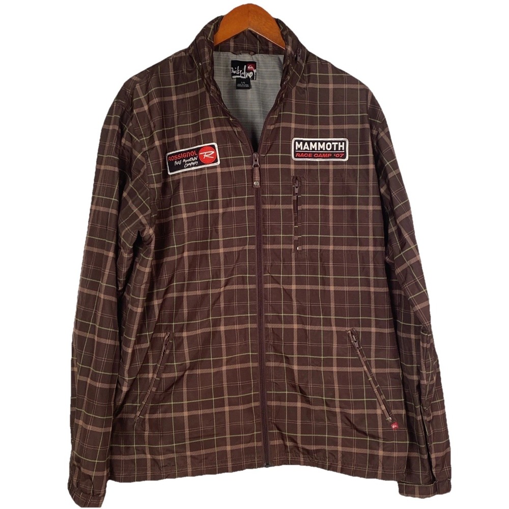 Quiksilver ski‎ jacket with patches for Mammoth Race Camp '07 and Rossignol